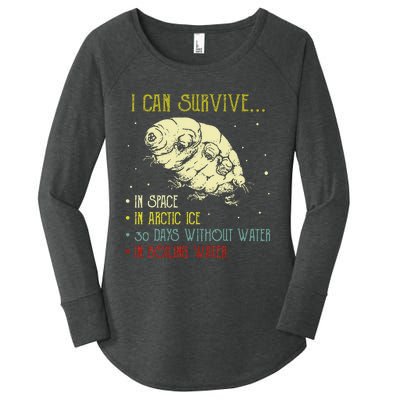 Vintage Science Tardigrade Gifts Microbiology Water Bear Women's Perfect Tri Tunic Long Sleeve Shirt