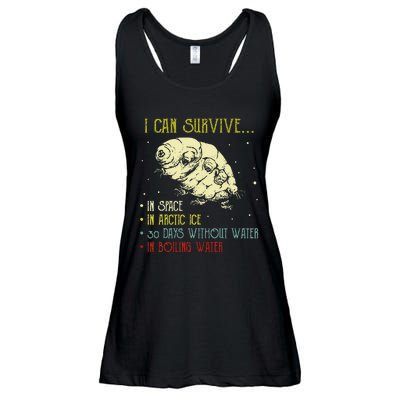 Vintage Science Tardigrade Gifts Microbiology Water Bear Ladies Essential Flowy Tank