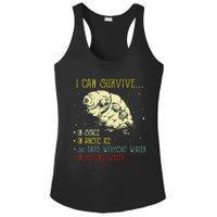 Vintage Science Tardigrade Gifts Microbiology Water Bear Ladies PosiCharge Competitor Racerback Tank