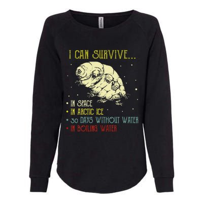 Vintage Science Tardigrade Gifts Microbiology Water Bear Womens California Wash Sweatshirt