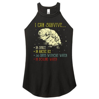 Vintage Science Tardigrade Gifts Microbiology Water Bear Women's Perfect Tri Rocker Tank