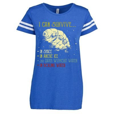 Vintage Science Tardigrade Gifts Microbiology Water Bear Enza Ladies Jersey Football T-Shirt