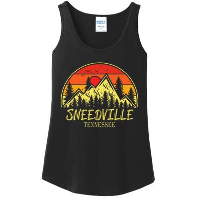 Vintage Sneedville Tennessee TN Mountains Hiking Souvenir Ladies Essential Tank