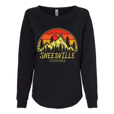 Vintage Sneedville Tennessee TN Mountains Hiking Souvenir Womens California Wash Sweatshirt