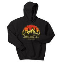 Vintage Sneedville Tennessee TN Mountains Hiking Souvenir Kids Hoodie