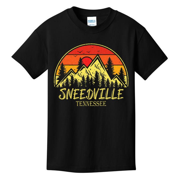 Vintage Sneedville Tennessee TN Mountains Hiking Souvenir Kids T-Shirt