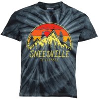 Vintage Sneedville Tennessee TN Mountains Hiking Souvenir Kids Tie-Dye T-Shirt