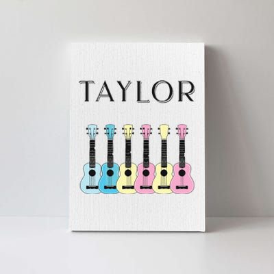 Vintage Style Taylor Guitar Canvas