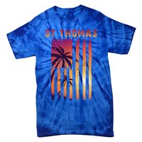 Vintage St Thomas Us Virgin Islands Patriotic Flag Meaningful Gift Tie-Dye T-Shirt