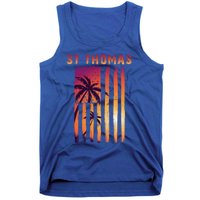 Vintage St Thomas Us Virgin Islands Patriotic Flag Meaningful Gift Tank Top