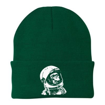 Vintage Space Travel Astronaut Monkey Knit Cap Winter Beanie