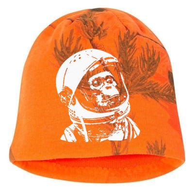 Vintage Space Travel Astronaut Monkey Kati - Camo Knit Beanie