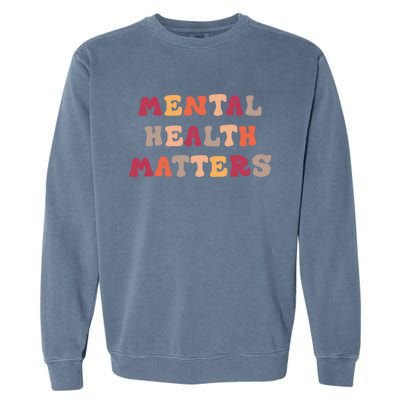 Vintage Style Tal Health Matters Meaningful Gift Garment-Dyed Sweatshirt