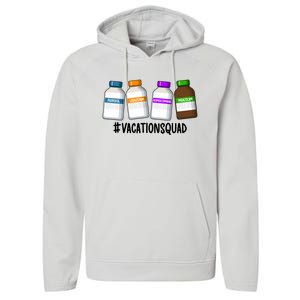 Vacation Squad Trauma Icu Nurse Trauma Icu Nursing Cute Gift Performance Fleece Hoodie