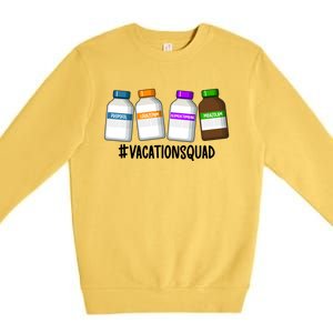 Vacation Squad Trauma Icu Nurse Trauma Icu Nursing Cute Gift Premium Crewneck Sweatshirt