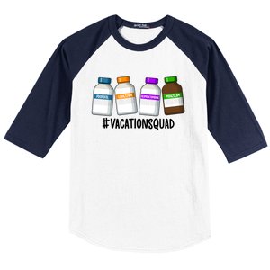 Vacation Squad Trauma Icu Nurse Trauma Icu Nursing Cute Gift Baseball Sleeve Shirt