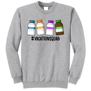 Vacation Squad Trauma Icu Nurse Trauma Icu Nursing Cute Gift Tall Sweatshirt