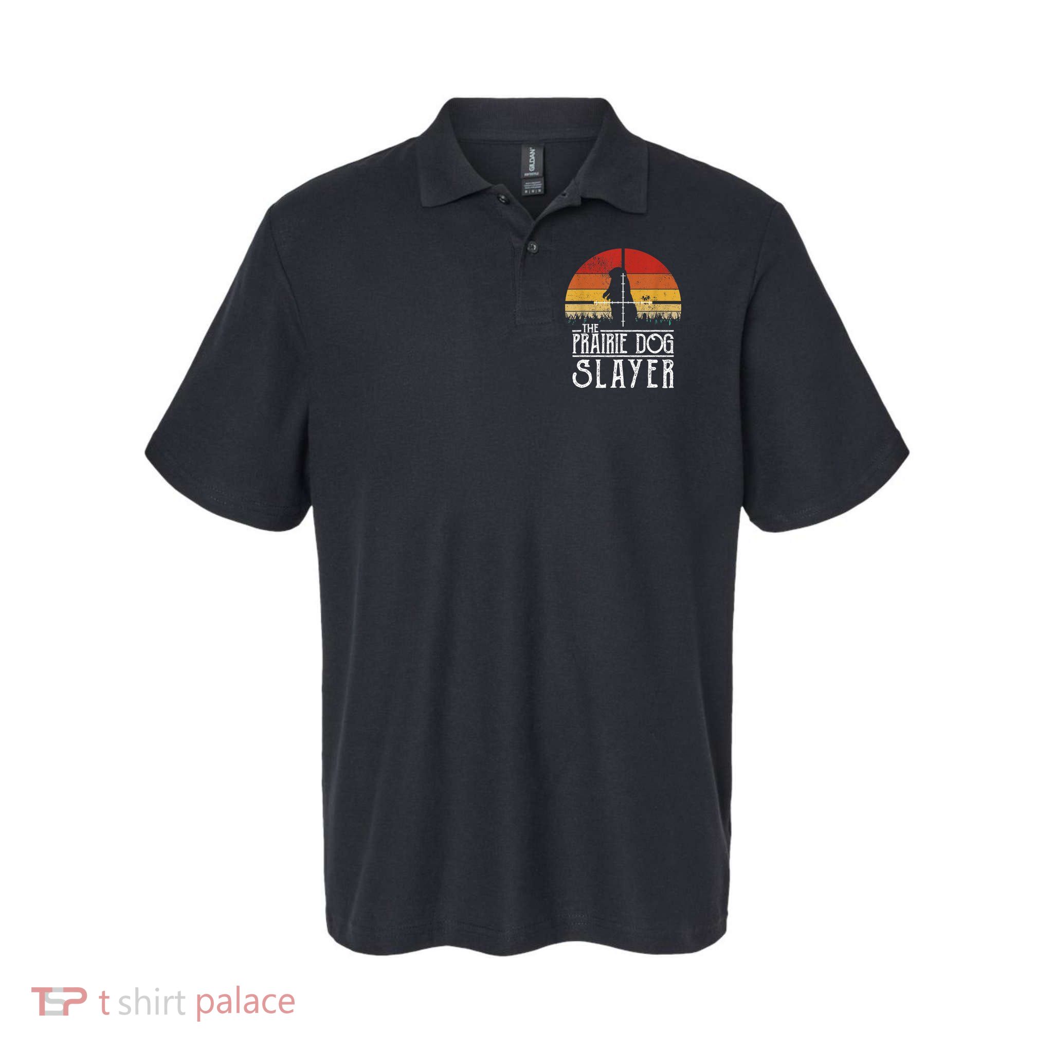 Vintage Sunset The Prairie Dog Slayer Polo