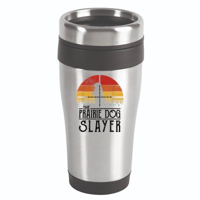 Vintage Sunset The Prairie Dog Slayer 16oz Travel Tumbler