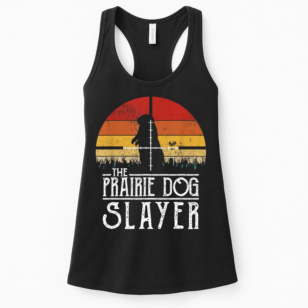 Vintage Sunset The Prairie Dog Slayer Womens Tank Top