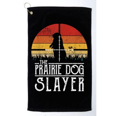 Vintage Sunset The Prairie Dog Slayer Golf Towel