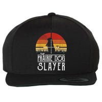 Vintage Sunset The Prairie Dog Slayer Wool Snapback Cap