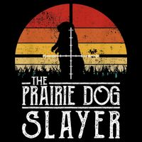 Vintage Sunset The Prairie Dog Slayer Wool Snapback Cap