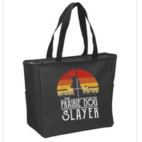 Vintage Sunset The Prairie Dog Slayer Zip Tote Bag