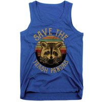 Vintage Save The Trash Pandas Funny Raccoon Animal Gift Tank Top