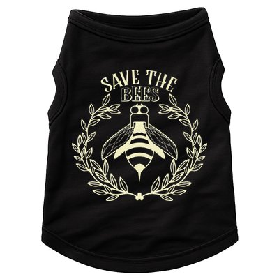 Vintage Save The Bees Honey Beekeeper Environmentalist Doggie Tank