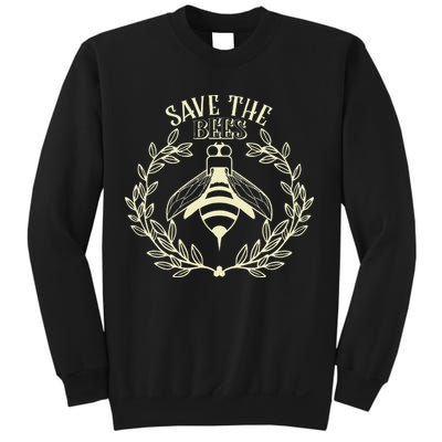 Vintage Save The Bees Honey Beekeeper Environmentalist Sweatshirt