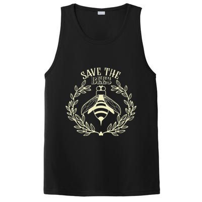 Vintage Save The Bees Honey Beekeeper Environmentalist PosiCharge Competitor Tank