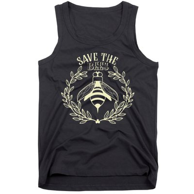 Vintage Save The Bees Honey Beekeeper Environmentalist Tank Top