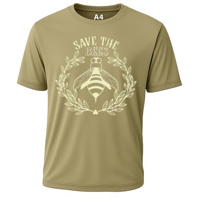 Vintage Save The Bees Honey Beekeeper Environmentalist Performance Shirt