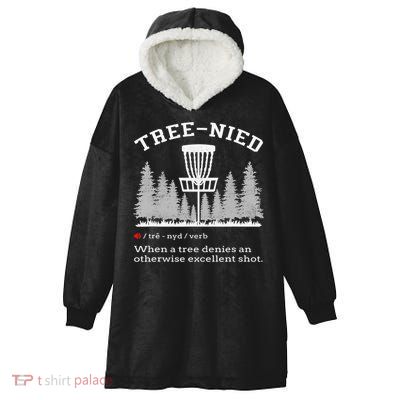 Vintage Stupid Tree Disc Golf Funny Gift Frisbee Hooded Wearable Blanket