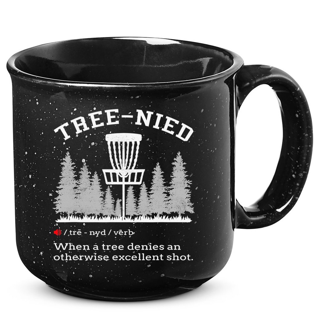 Vintage Stupid Tree Disc Golf Funny Gift Frisbee 15oz Campfire Ceramic Mug