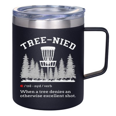 Vintage Stupid Tree Disc Golf Funny Gift Frisbee 12oz Stainless Steel Coffee Mug