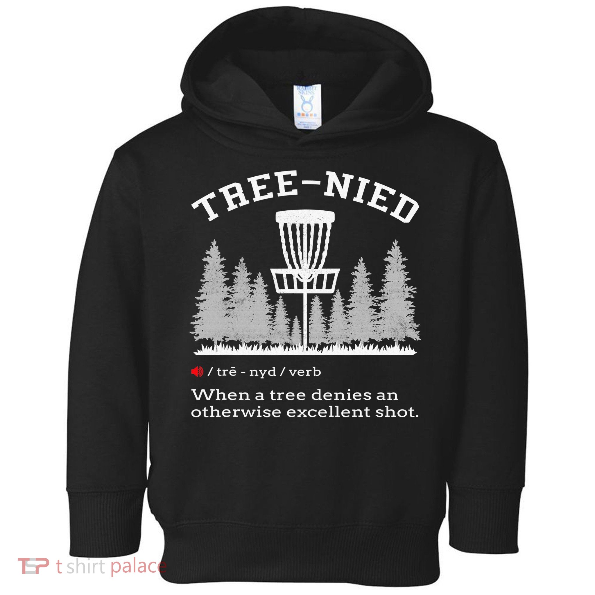 Vintage Stupid Tree Disc Golf Funny Gift Frisbee Toddler Hoodie