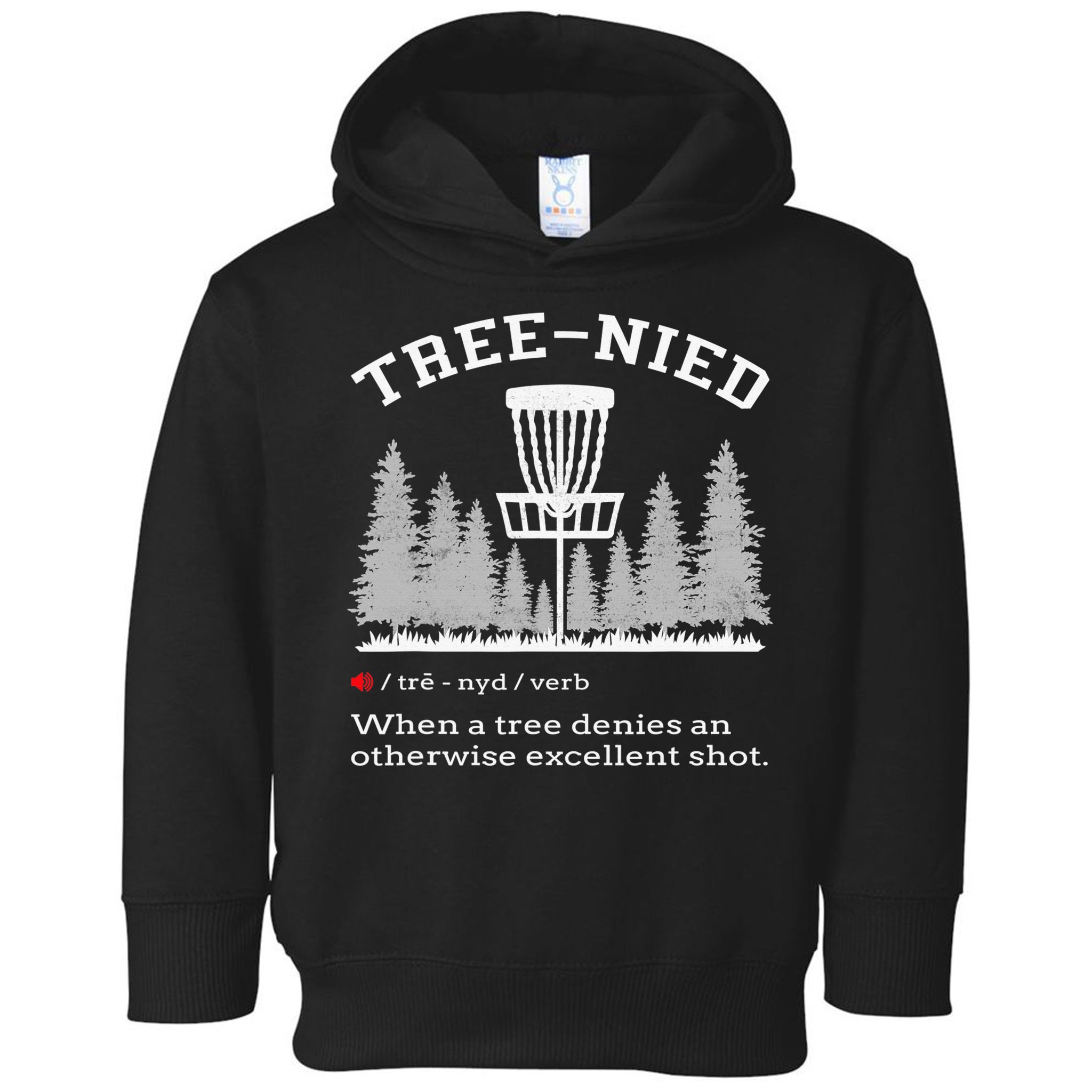Vintage Stupid Tree Disc Golf Funny Gift Frisbee Toddler Hoodie