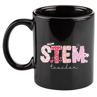 Valentines Stem Teacher Cute Heart Science Technology Math 11oz C Handle Ceramic Mug