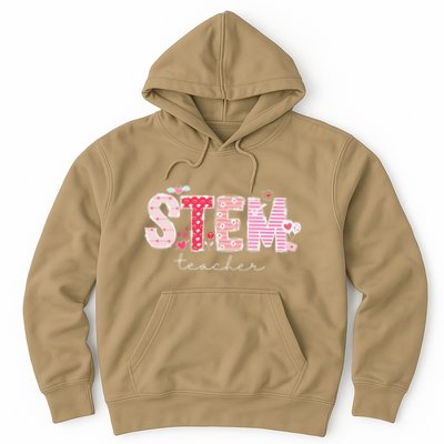 Valentines Stem Teacher Cute Heart Science Technology Math Hoodie