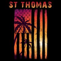 Vintage St Thomas Us Virgin Islands Patriotic Flag Gift Mug