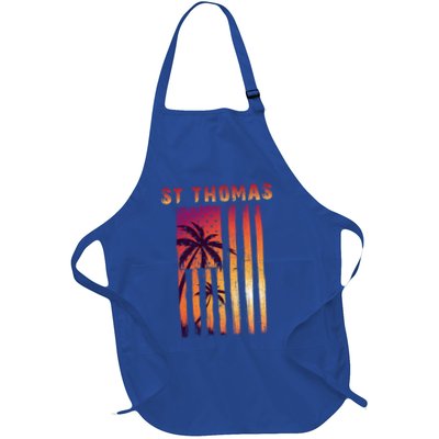 Vintage St Thomas Us Virgin Islands Patriotic Flag Gift Apron