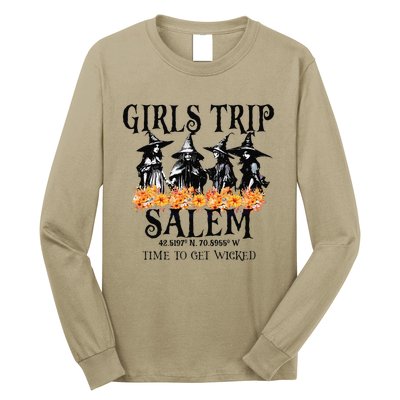 Vintagetrip Salem Time To Get Witch Funny Halloween Long Sleeve Shirt