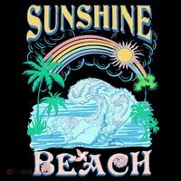 Vintage Summer Time Sunshine Beach Tall T-Shirt