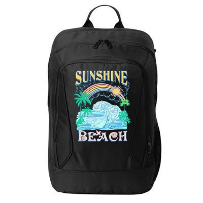 Vintage Summer Time Sunshine Beach City Backpack