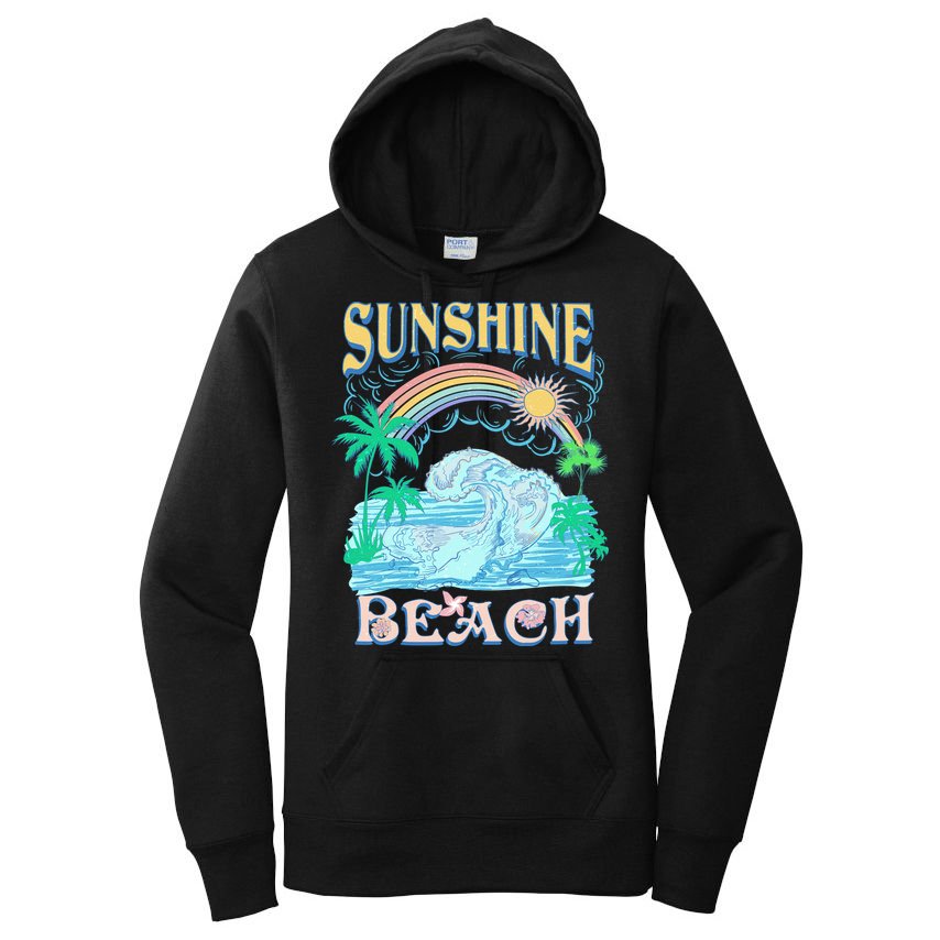 Vintage Summer Time Sunshine Beach Women's Pullover Hoodie