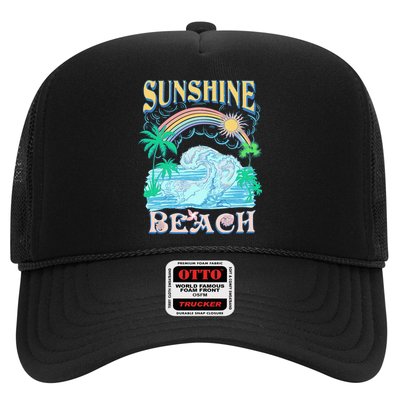 Vintage Summer Time Sunshine Beach Trucker Hat