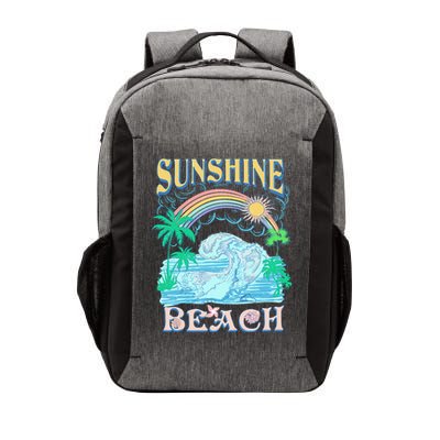Vintage Summer Time Sunshine Beach Vector Backpack