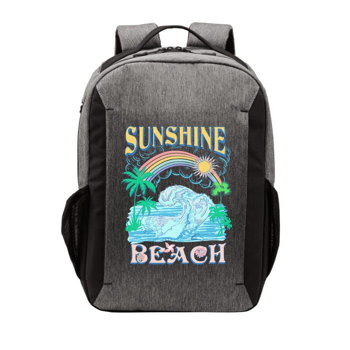 Vintage Summer Time Sunshine Beach Vector Backpack